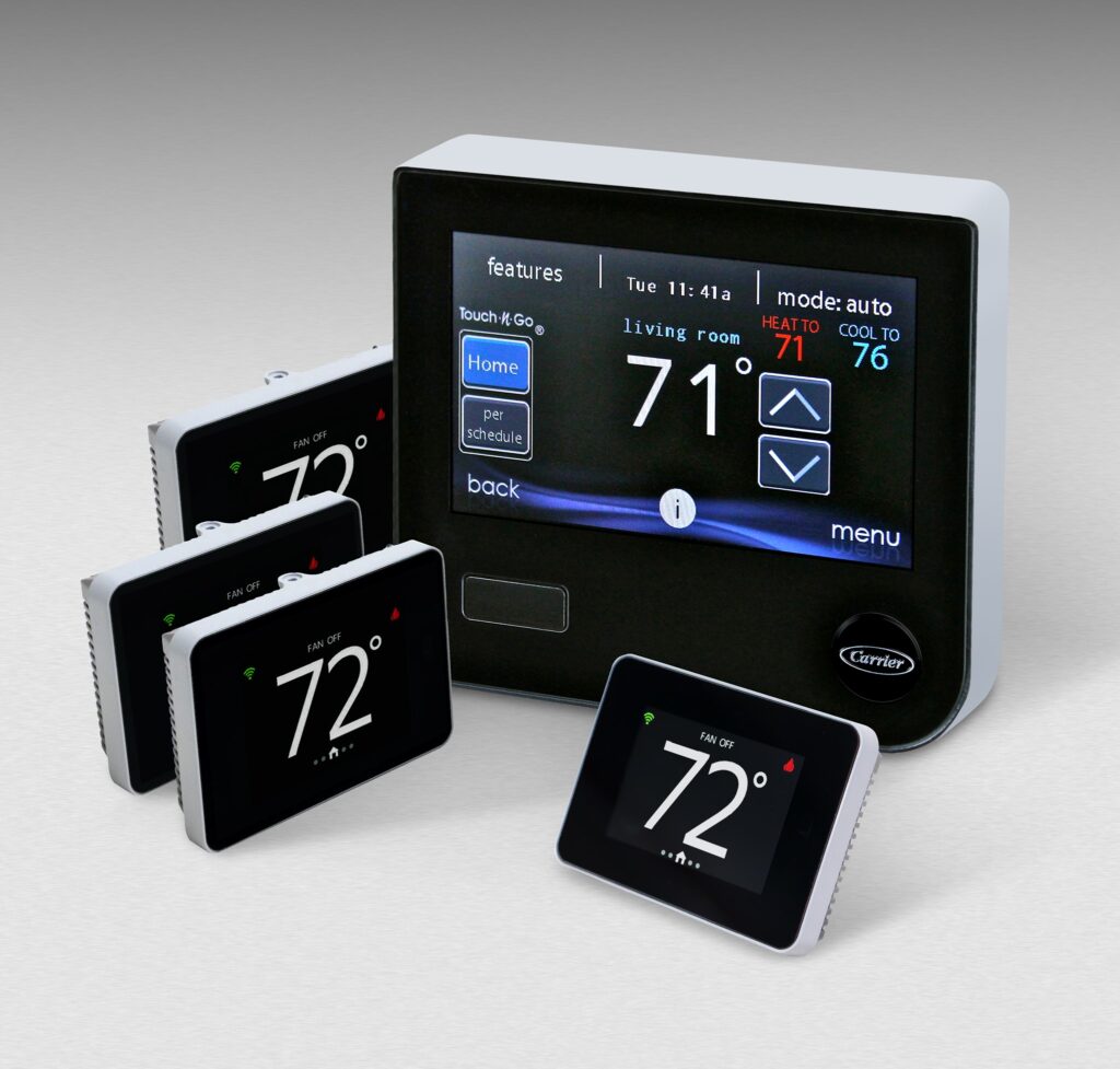 Multiple thermostats to control each room on a zoned system