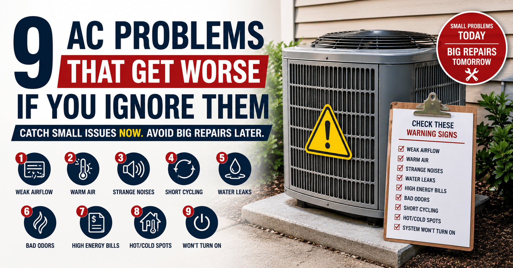 9 AC Problems That Get Worse