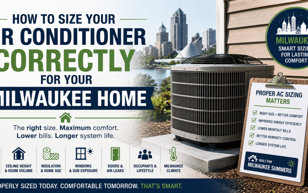 How to Size Your Air Conditioner Correctly for Your Milwaukee Home?